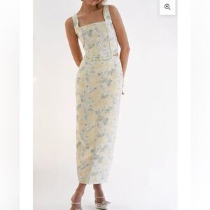 Yellow the Label Floral Print Skirt Set
